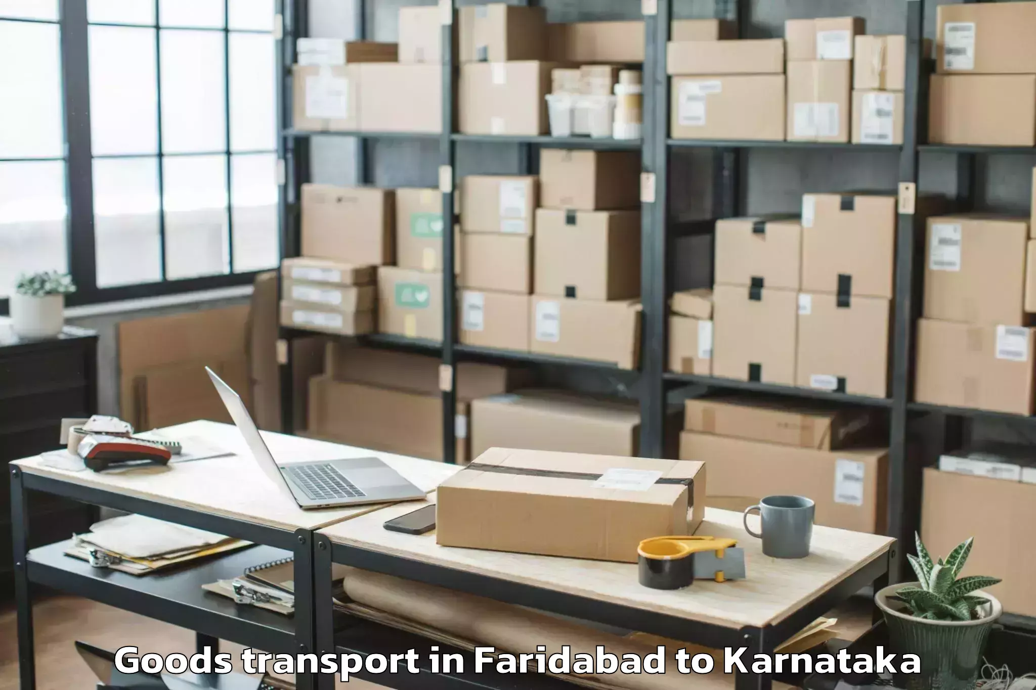 Book Faridabad to Laxmeshwar Goods Transport Online